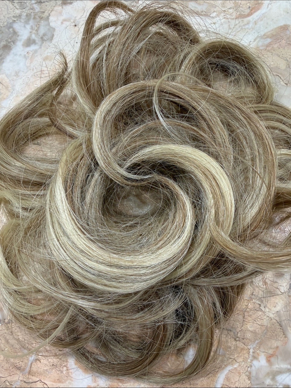 Blonde Highlight Women’s Hairpiece- Natural Light Brown with Blonde Highlights